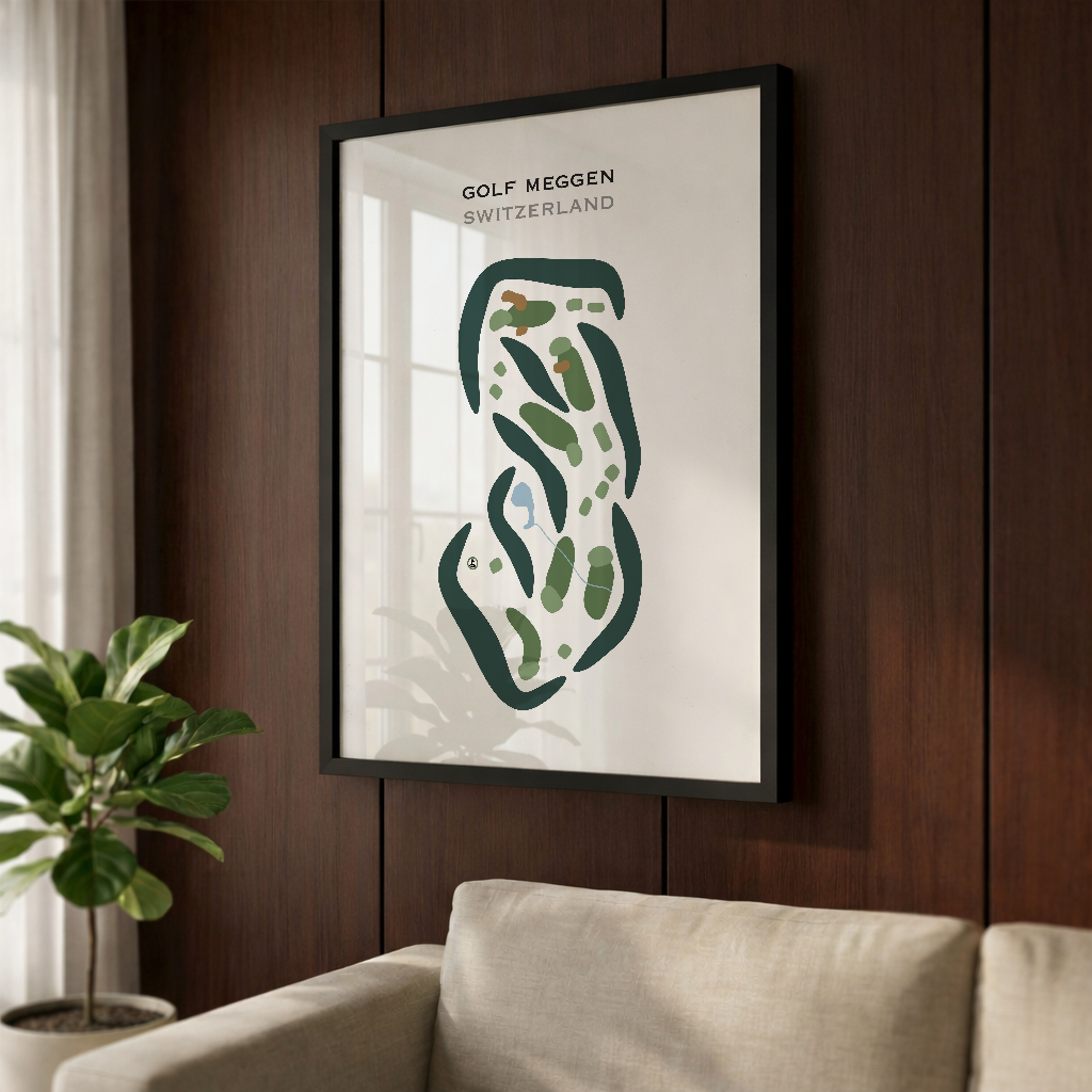 Golf Meggen, Switzerland - Printed Golf Courses