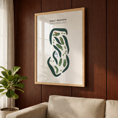 Golf Meggen, Switzerland - Printed Golf Courses