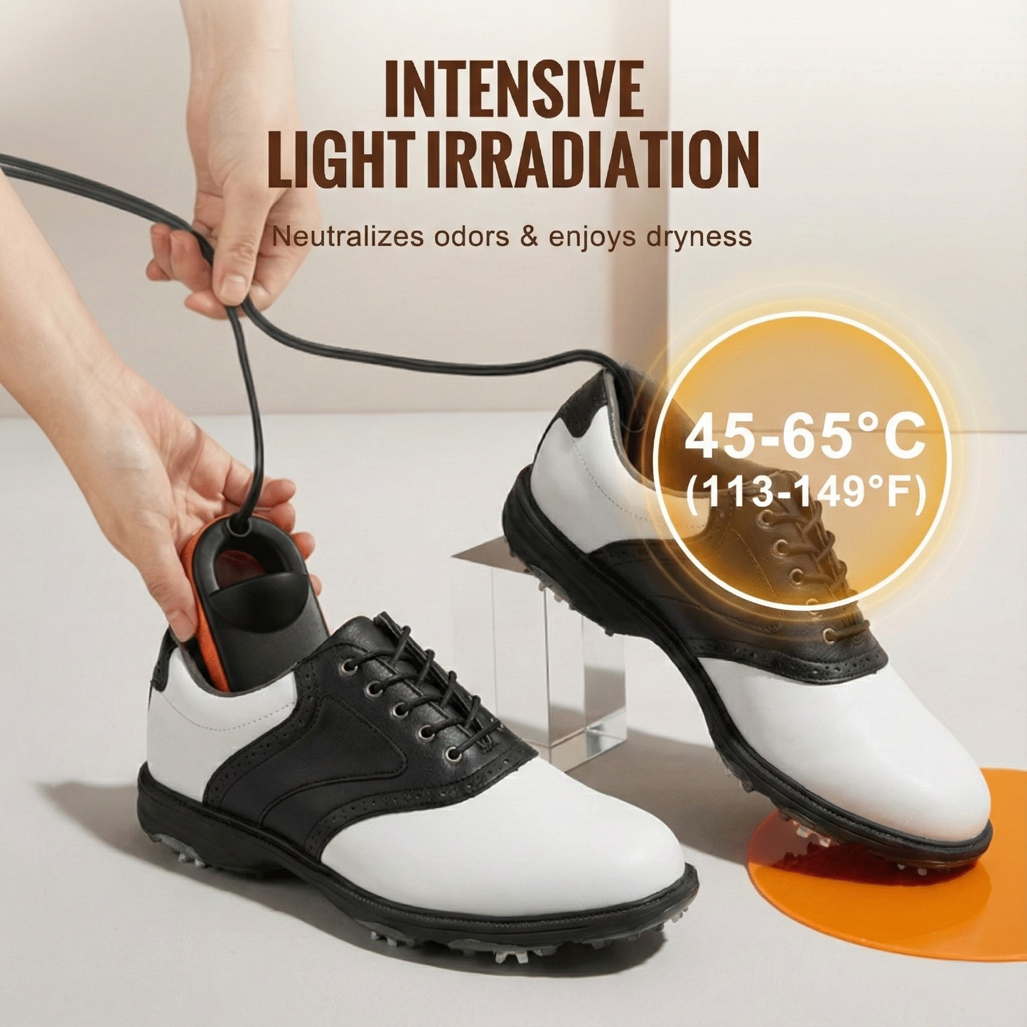 Golf Shoe Dryer | Portable, Low-Heat Odor Control