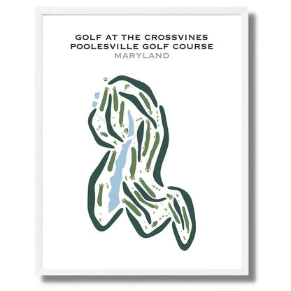 Golf at The Crossvines - Poolesville Golf Course, Maryland - Printed Golf Courses