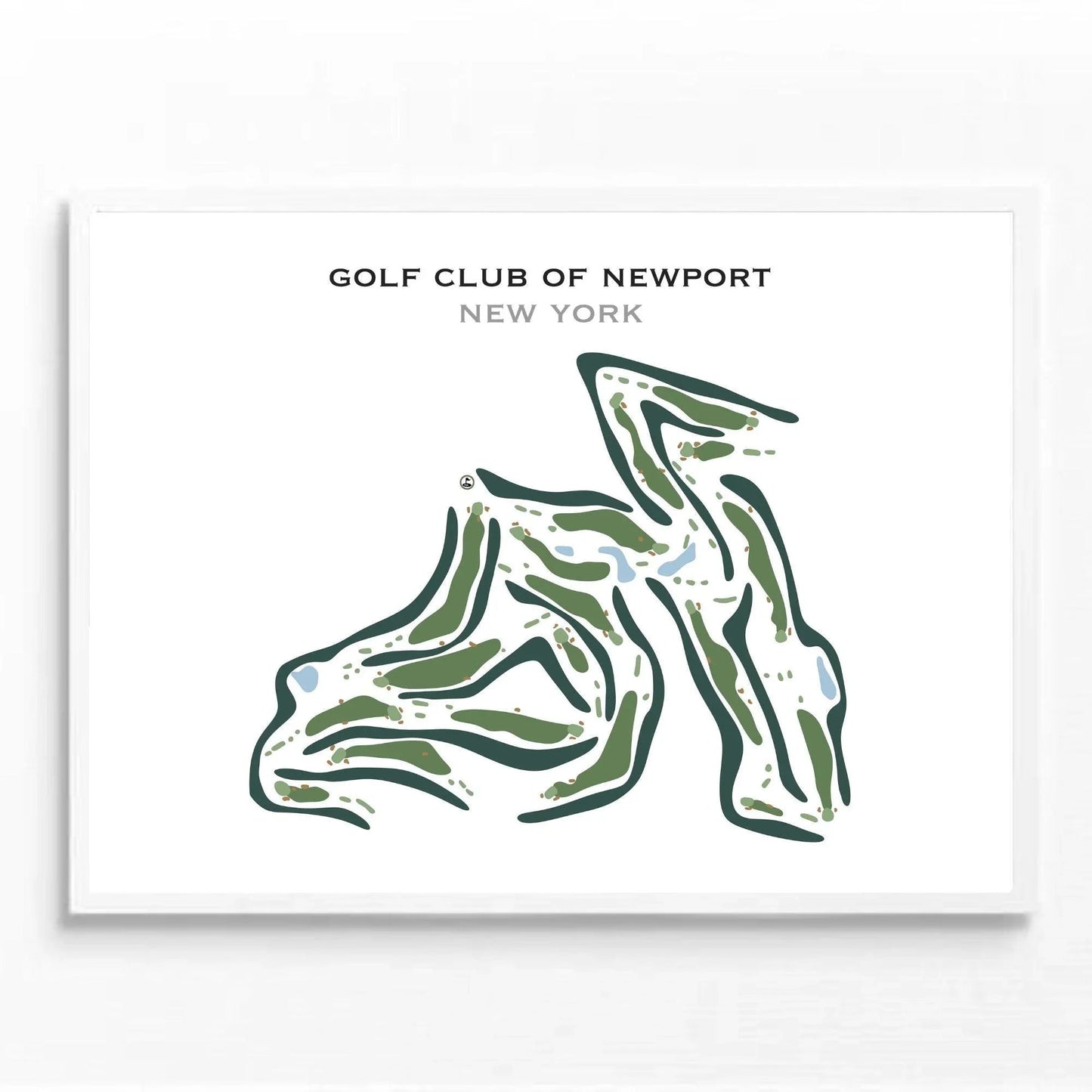 Golf Club of Newport, New York - Printed Golf Course