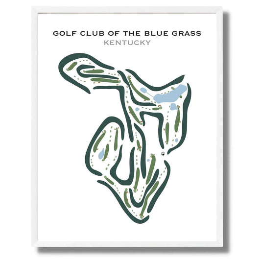 Golf Club of The Blue Grass, Kentucky - Printed Golf Courses