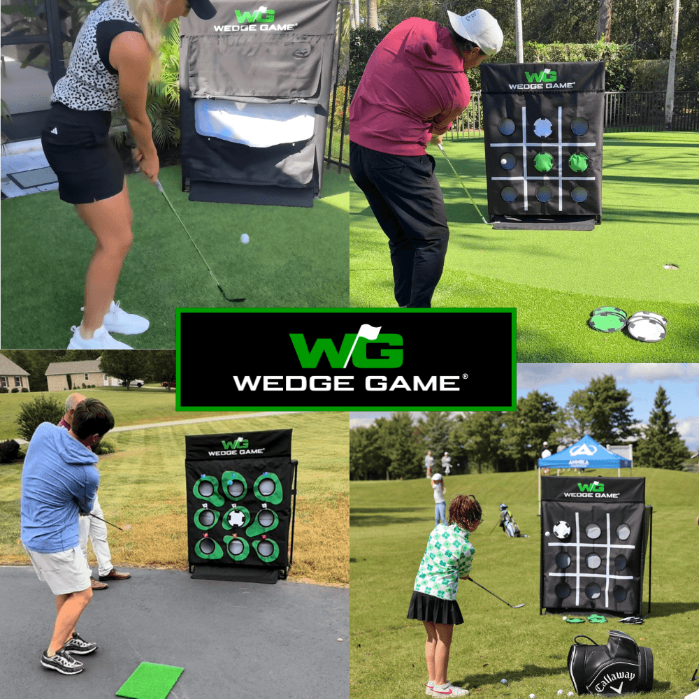 Golfers_hitting_into_Wedge_Game - GOLF LEAGUE