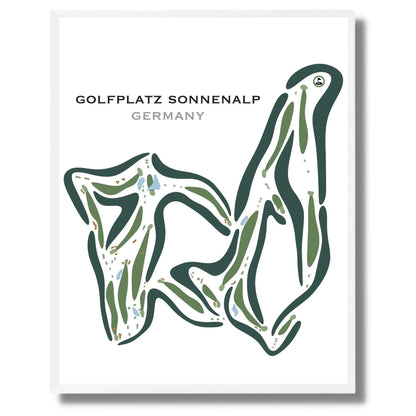 Golfplatz Sonnenalp, Germany - Printed Golf Courses