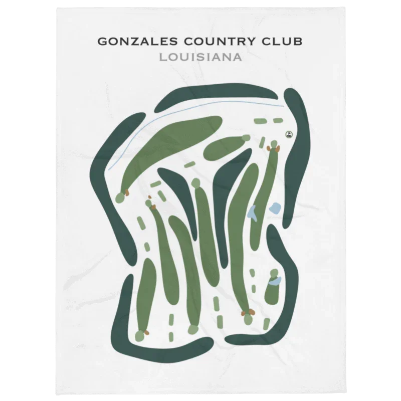 Gonzales Country Club, Louisiana - Printed Golf Courses