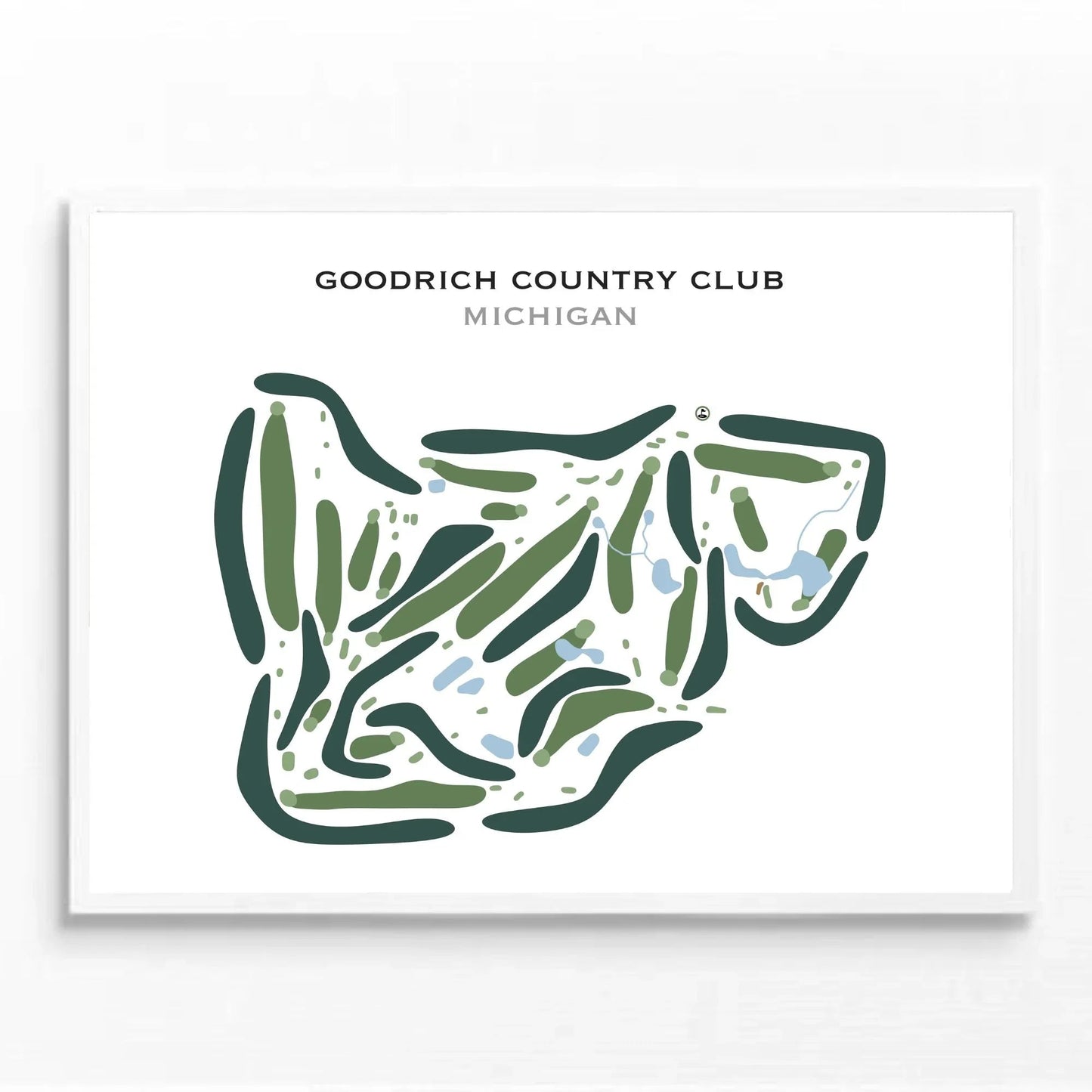 Goodrich Country Club, Michigan - Printed Golf Courses