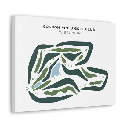 Gordon Pines Golf Club, Wisconsin - Printed Golf Courses
