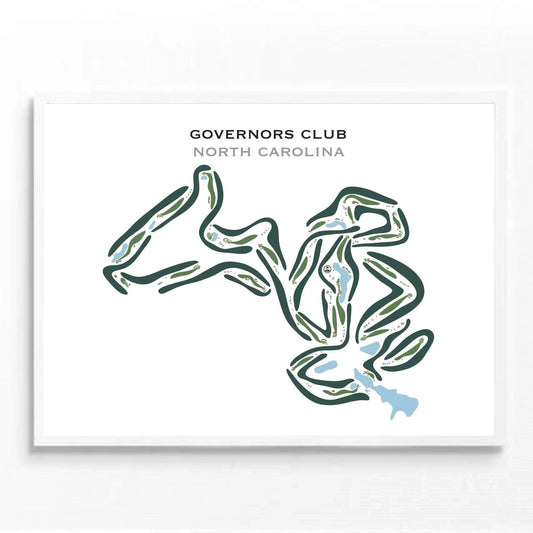 Governors Club, North Carolina - Printed Golf Courses