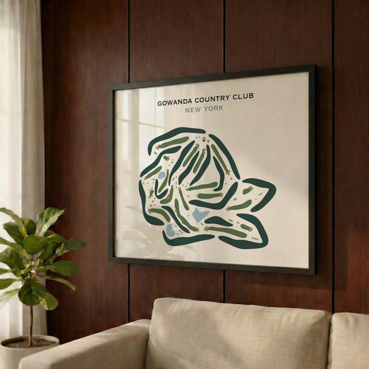 Gowanda Country Club, New York - Printed Golf Courses