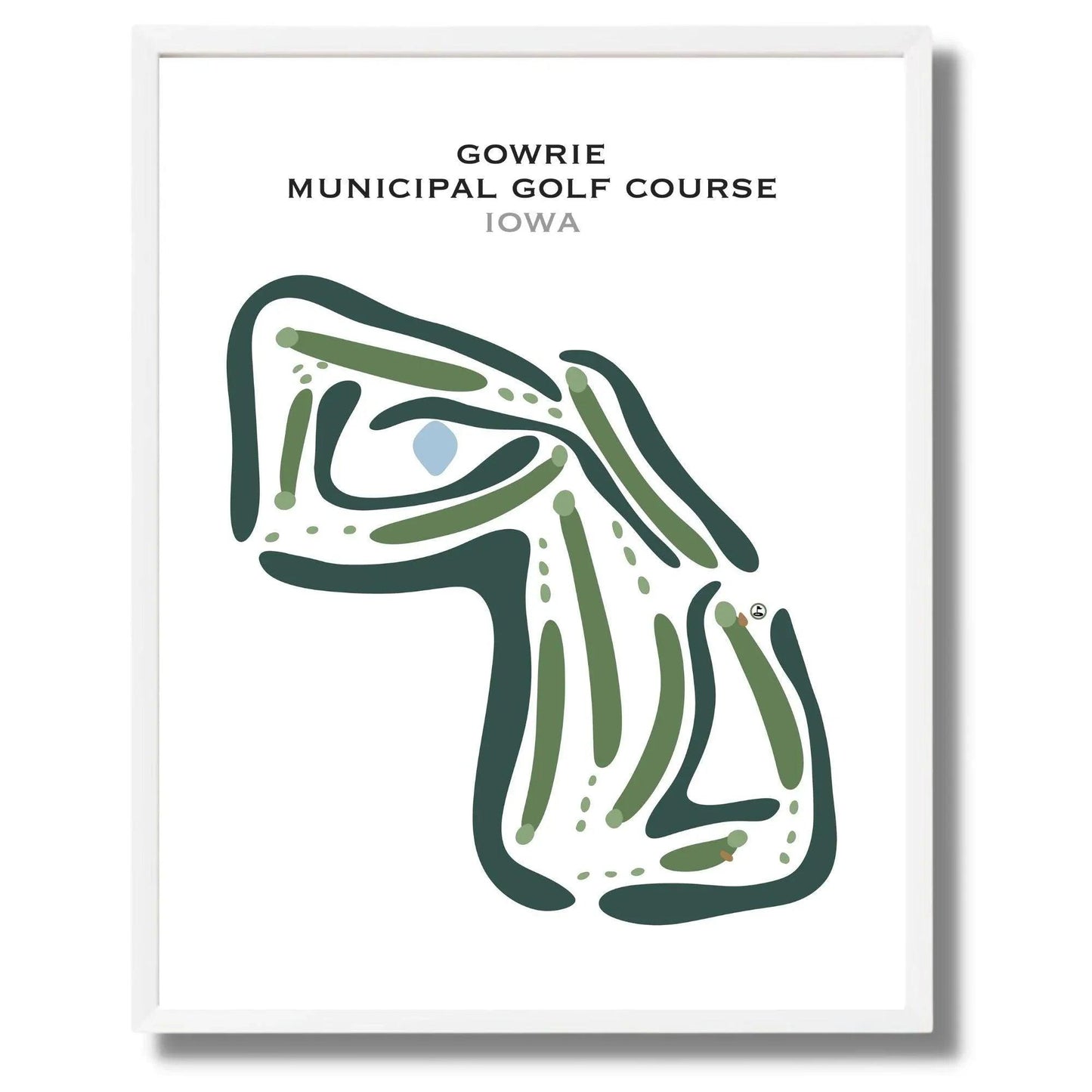 Gowrie Municipal Golf Course, Iowa - Printed Golf Courses