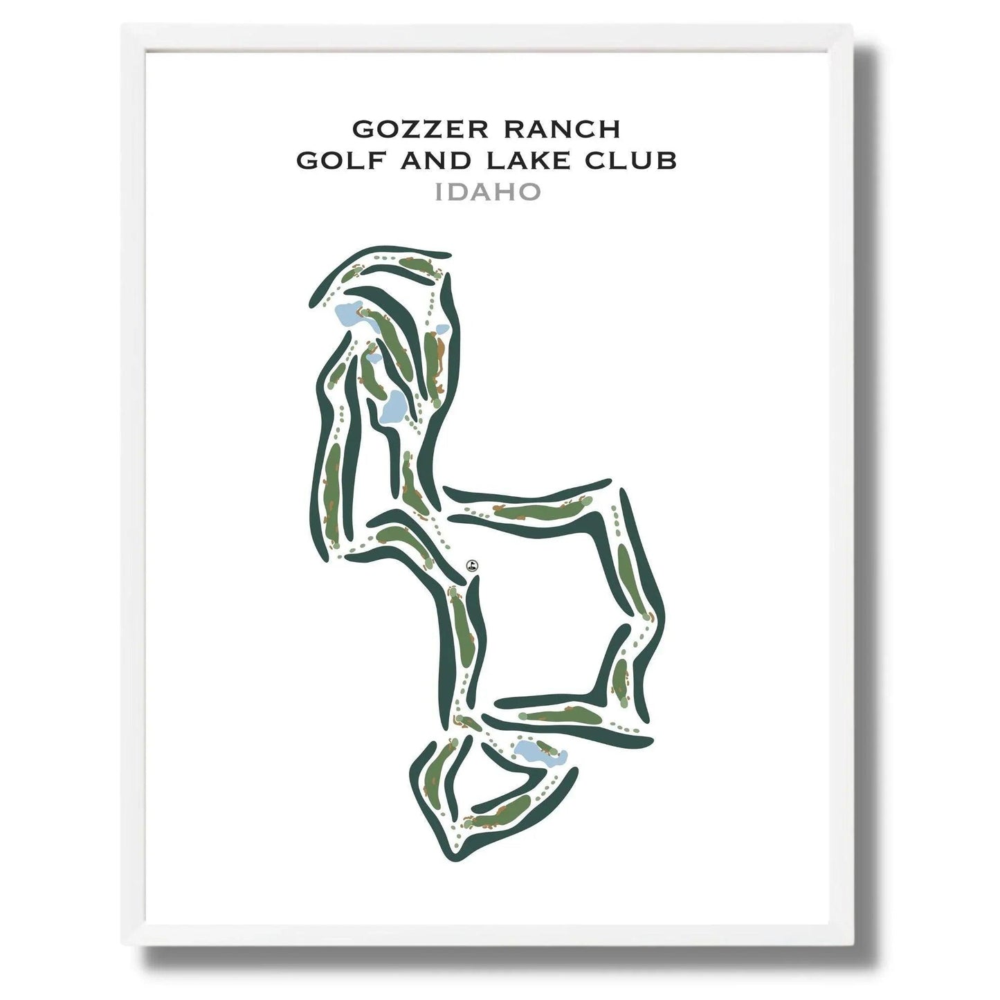 Gozzer Ranch Golf and Lake Club, Idaho - Printed Golf Courses