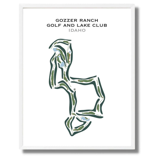 Gozzer Ranch Golf and Lake Club, Idaho - Printed Golf Courses