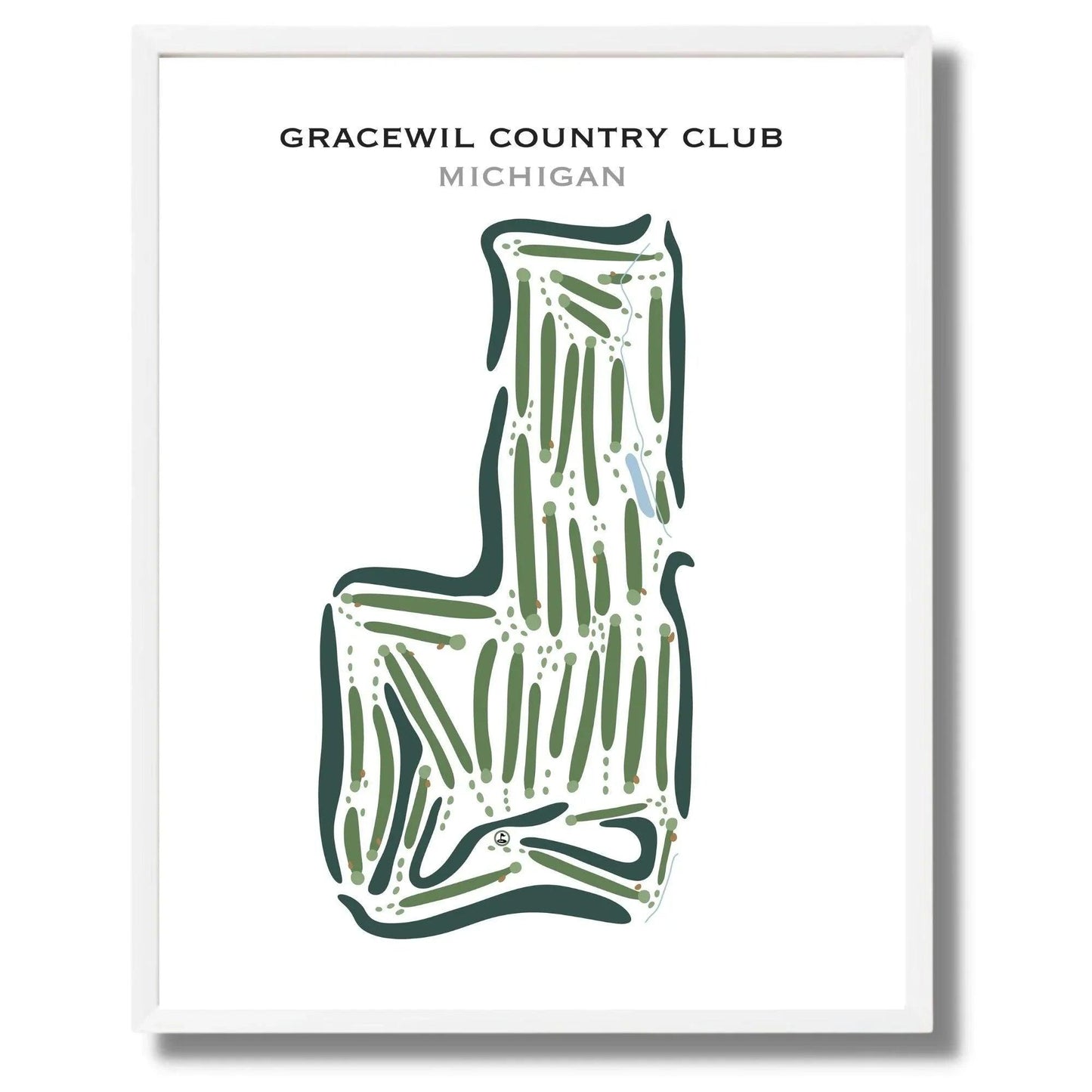 Gracewil Country Club, Michigan - Printed Golf Courses