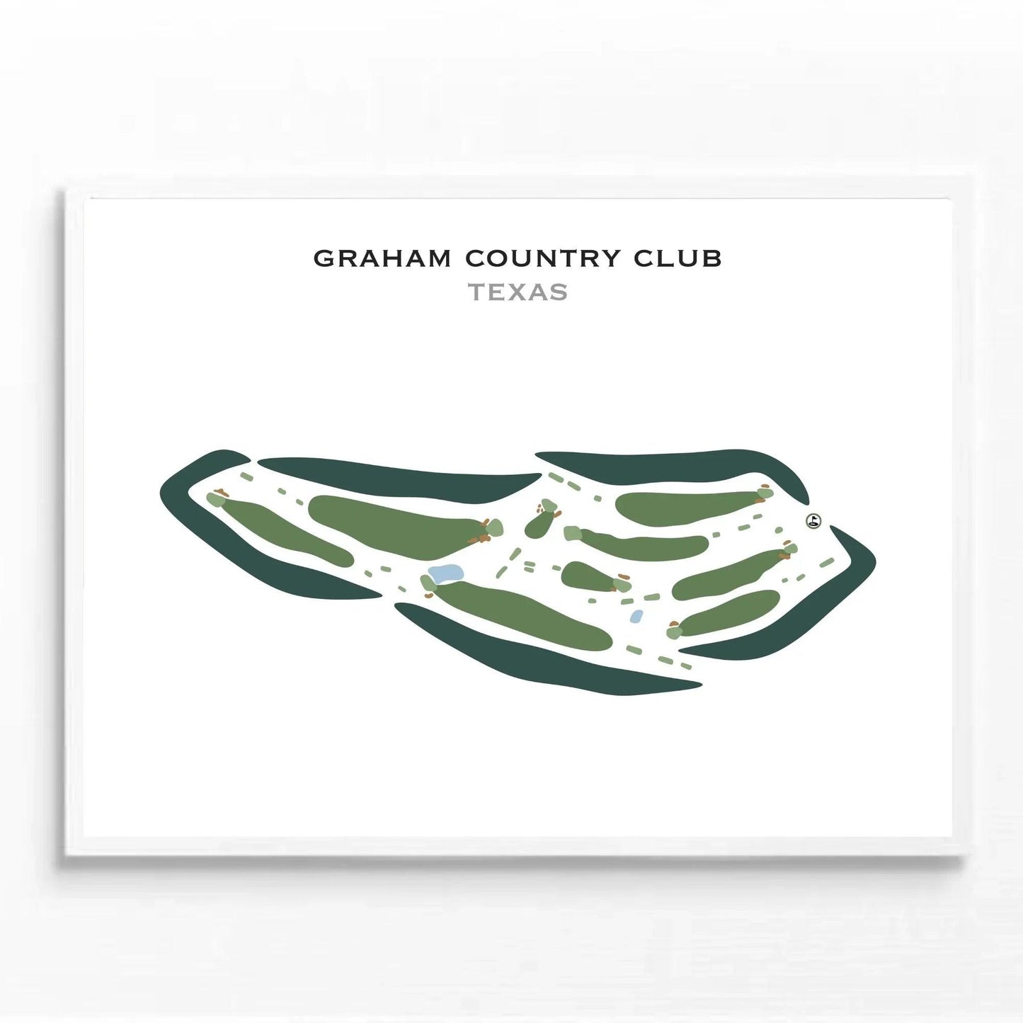 Graham Country Club, Texas - Printed Golf Courses