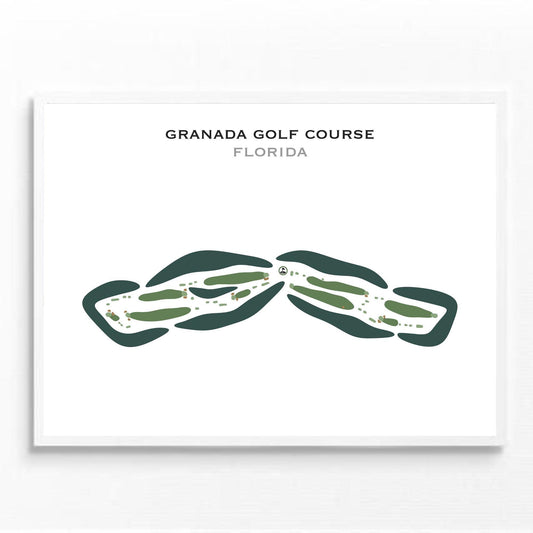 Granada Golf Course, Florida - Printed Golf Courses
