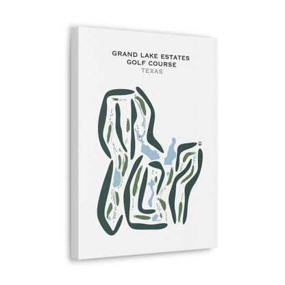 Grand Lake Estates Golf Course, Texas - Printed Golf Courses