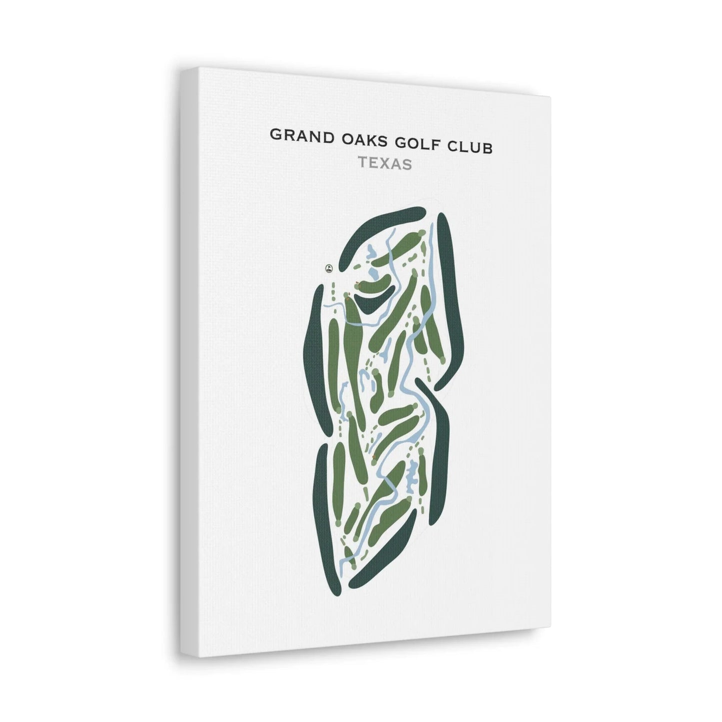 Grand Oaks Golf Club, Texas - Printed Golf Courses