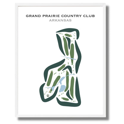 Grand Prairie Country Club, Arkansas - Printed Golf Courses