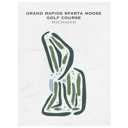 Grand Rapids Sparta Moose Golf Course, Michigan - Printed Golf Courses