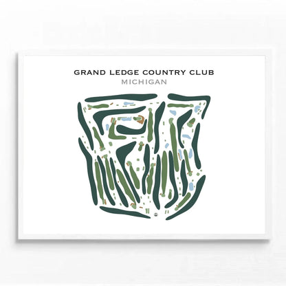 Grand Ledge Country Club, Michigan - Printed Golf Course
