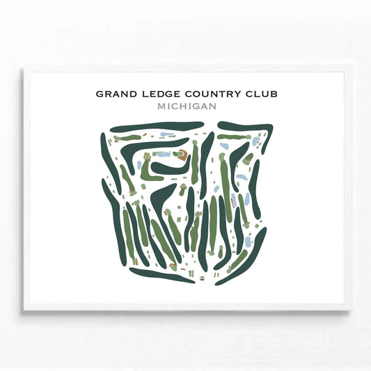 Grand Ledge Country Club, Michigan - Printed Golf Course