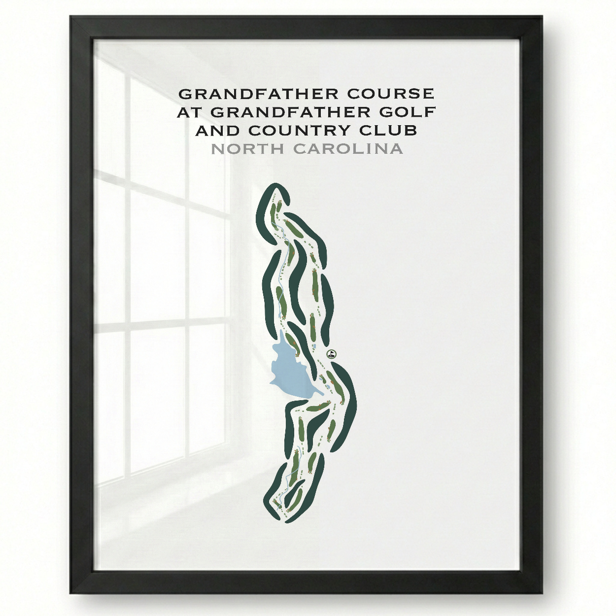 Grandfather Course at Grandfather Golf & Country Club, North Carolina - Printed Golf Courses