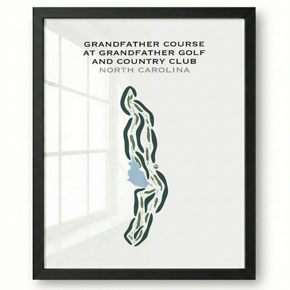 Grandfather Course at Grandfather Golf & Country Club, North Carolina - Printed Golf Courses