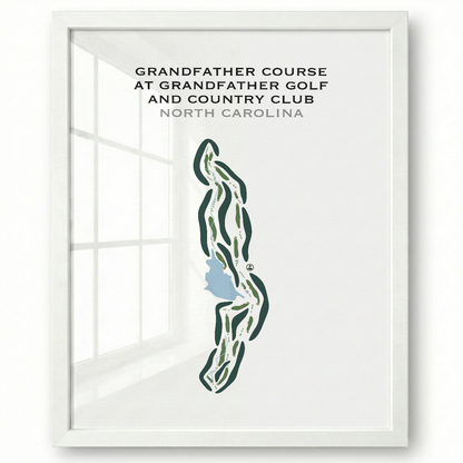 Grandfather Course at Grandfather Golf & Country Club, North Carolina - Printed Golf Courses