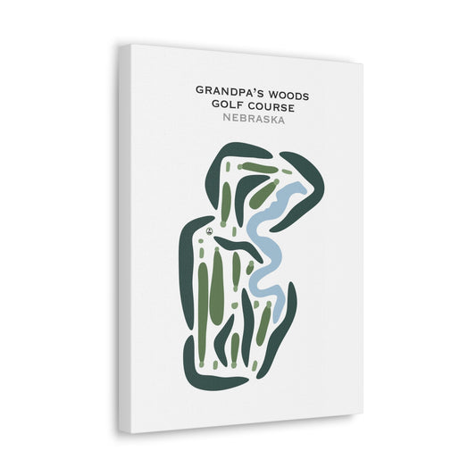Grandpa's Woods Golf Course, Nebraska - Printed Golf Courses