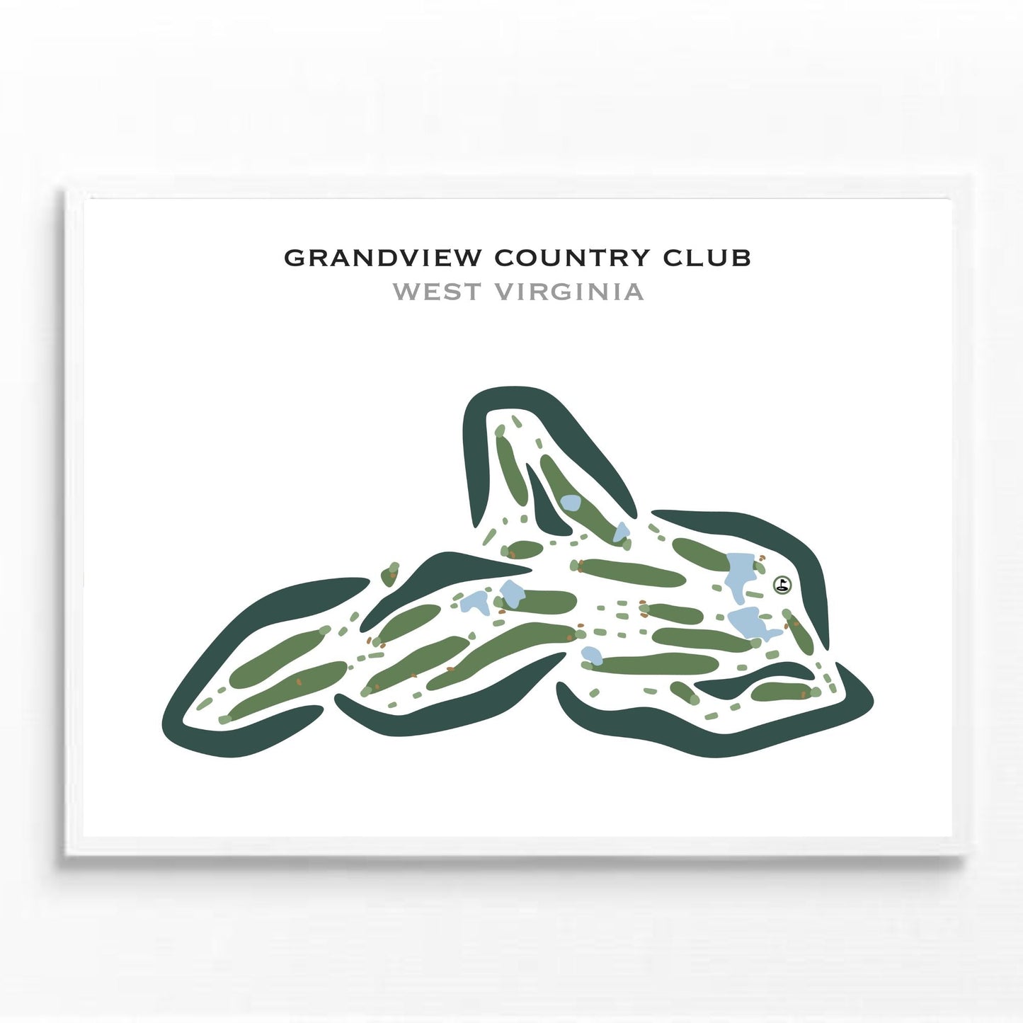 Grandview Country Club, West Virginia - Printed Golf Courses