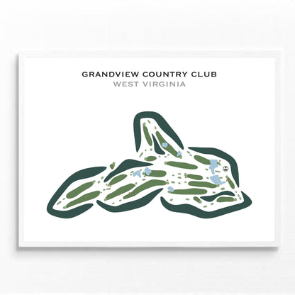 Grandview Country Club, West Virginia - Printed Golf Courses