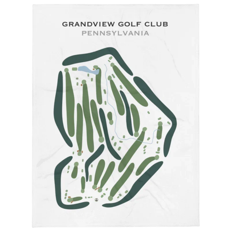 Grandview Golf Club, Pennsylvania - Printed Golf Course