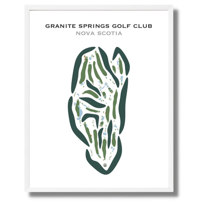 Granite Springs Golf Club, Nova Scotia, Canada - Printed Golf Courses