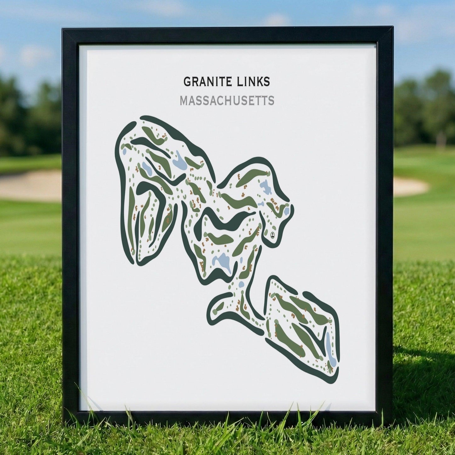 Granite Links Golf Club, Quincy, Massachusetts - Printed Golf Courses