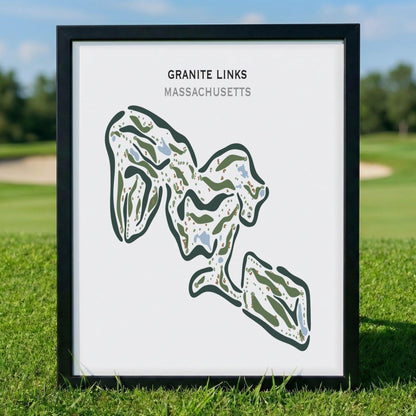 Granite Links Golf Club, Quincy, Massachusetts - Printed Golf Courses