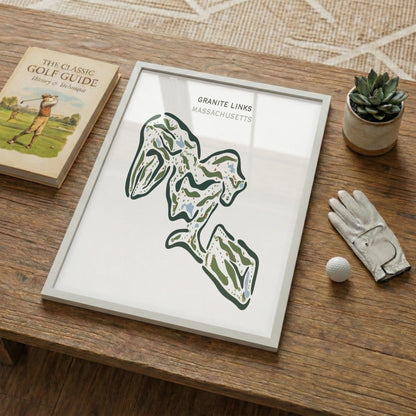 Granite Links Golf Club, Quincy, Massachusetts - Printed Golf Courses