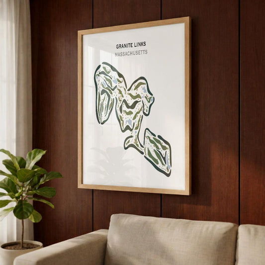 Granite Links Golf Club, Quincy, Massachusetts - Printed Golf Courses