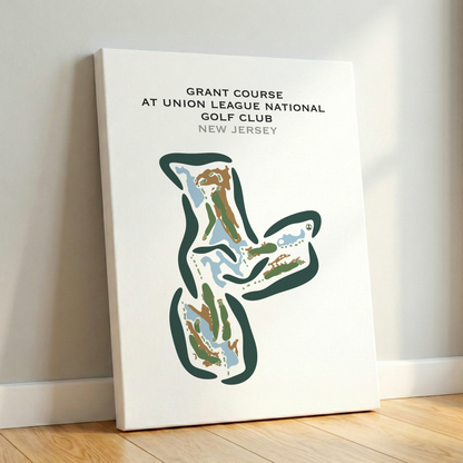 Grant Course at Union League National Golf Club, New Jersey - Printed Golf Courses
