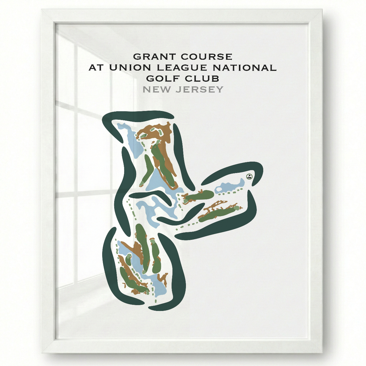Grant Course at Union League National Golf Club, New Jersey - Printed Golf Courses