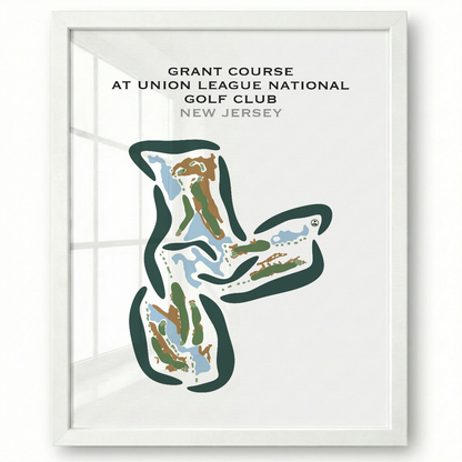 Grant Course at Union League National Golf Club, New Jersey - Printed Golf Courses