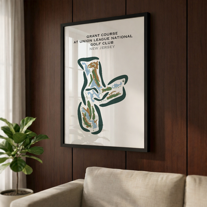 Grant Course at Union League National Golf Club, New Jersey - Printed Golf Courses