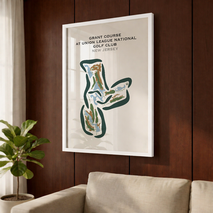 Grant Course at Union League National Golf Club, New Jersey - Printed Golf Courses