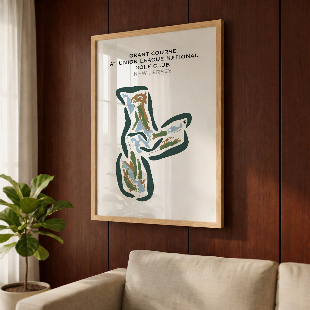 Grant Course at Union League National Golf Club, New Jersey - Printed Golf Courses