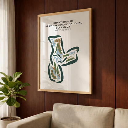 Grant Course at Union League National Golf Club, New Jersey - Printed Golf Courses