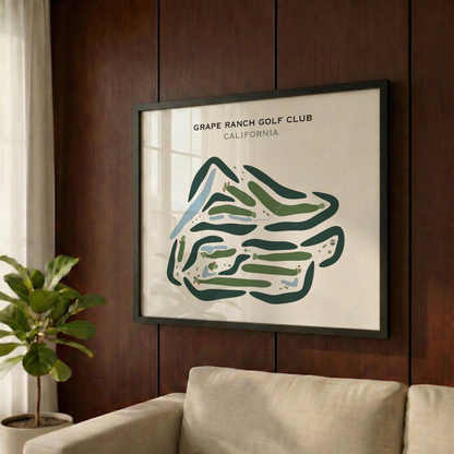Grape Ranch Golf Club, California - Printed Golf Courses