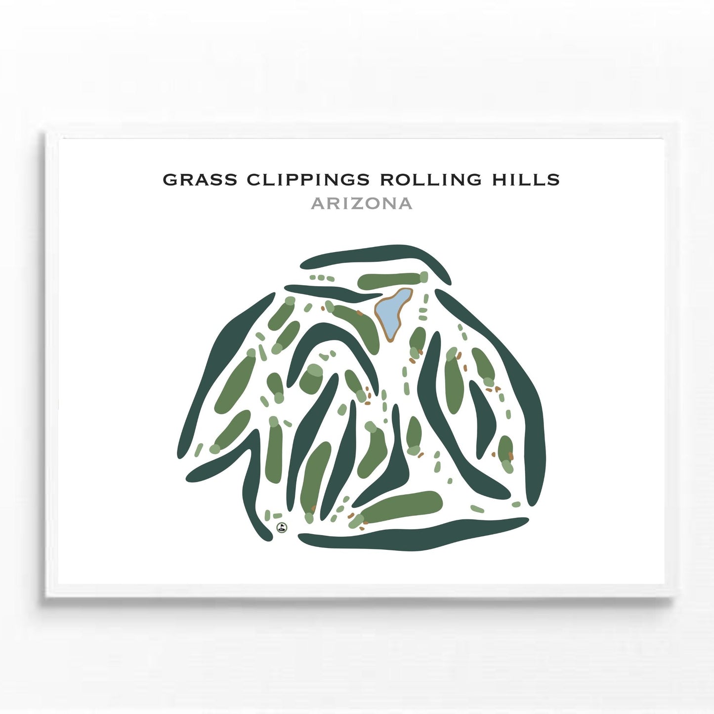 Grass Clippings Rolling Hills, Arizona - Printed Golf Courses