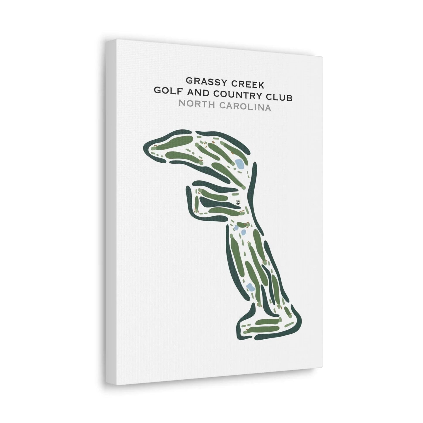 Grassy Creek Golf & Country Club, North Carolina - Printed Golf Course