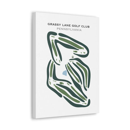 Grassy Lane Golf Club, Pennsylvania - Printed Golf Courses
