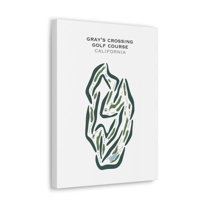 Gray's Crossing Golf Course, California - Printed Golf Courses
