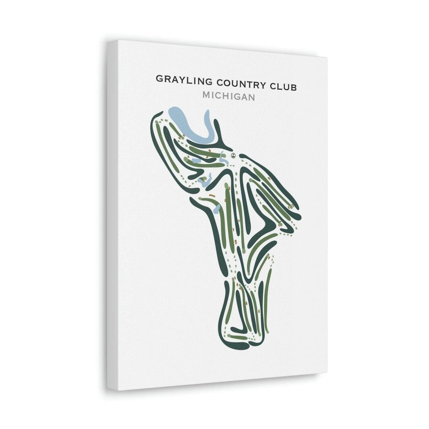 Grayling Country Club, Michigan - Printed Golf Courses